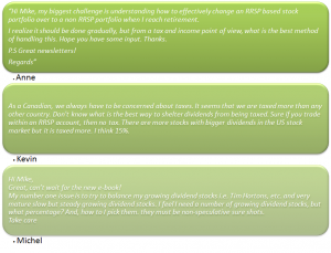 Dividend Growth eBook Comments